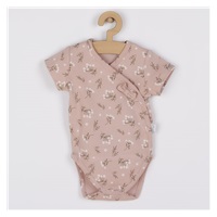 Baby cotton body with side fastening short sleeves Nicol Nela, size 62 (3-6m)