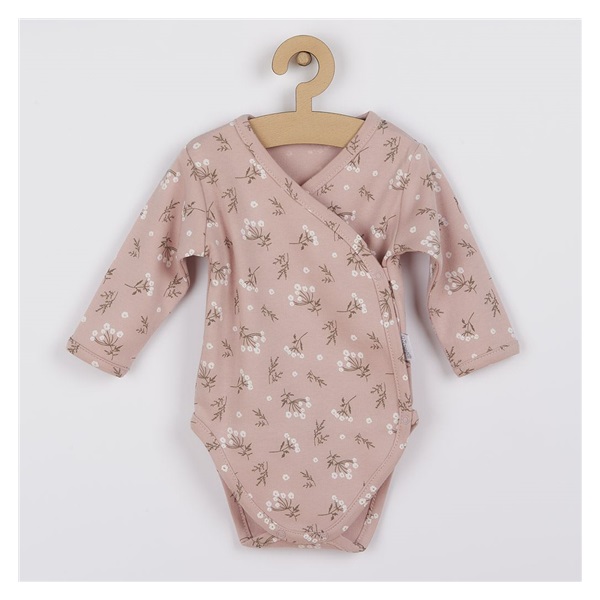 Baby cotton bodysuit with side fastening Nicol Nela, size 56 (0-3m)
