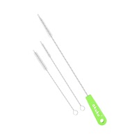 Straw brushes Akuku 3 pcs green