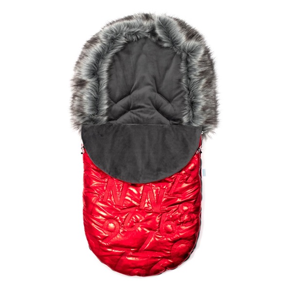 New Baby Luxury Fuzzy with fur coat red