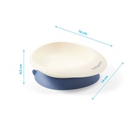 Bowl with suction cup and spoon Baby Ono mint