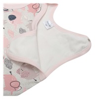 New Baby Happy Elephants Pink Cotton Baby Rompers, size 62 (3-6m)