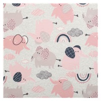 New Baby Happy Elephants Pink Cotton Baby Rompers, size 62 (3-6m)