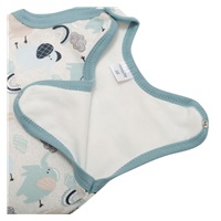 New Baby Happy Elephants Green Cotton Baby Rompers, size 74 (6-9m)