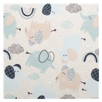 New Baby Happy Elephants Green Cotton Baby Rompers, size 74 (6-9m)