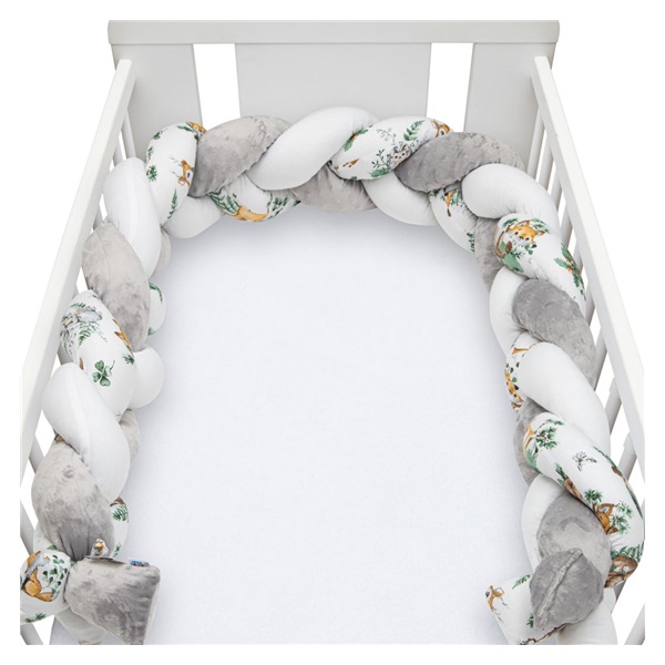 Protective crib mattress cover New Baby Minka and Animals