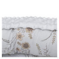 Luxury nest with pillow and blanket New Baby from Minky Flowers white