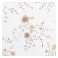 Baby blanket with filling New Baby Flowers white 80x102 cm