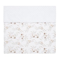 Dětská deka z Minky New Baby Květy bílá 80x102 cm