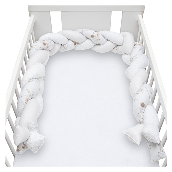 Protective crib mattress cover New Baby Minka and Flowers