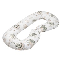 C-shaped nursing pillow cover New Baby XL Elephants white-grey