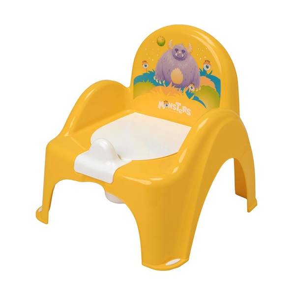 Play potty with lid MONSTERS yellow