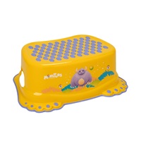 Children's anti-slip bathroom step MONSTERS yellow