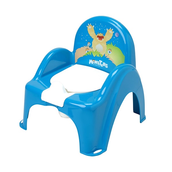 Baby potty with lid MONSTERS blue