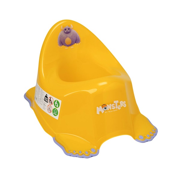 MONSTERS anti-slip potty yellow
