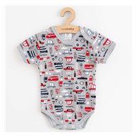 Baby cotton short sleeve bodysuit New Baby Go!go!go!, size 56 (0-3m)