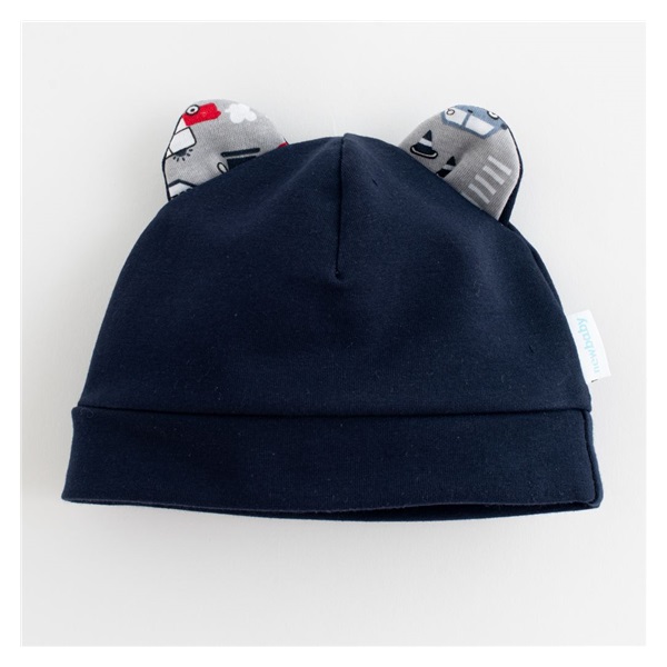 Baby cap with ears New Baby Go!go!go!, size 56/62