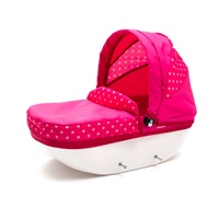 New Baby COMFORT doll stroller pink with polka dots