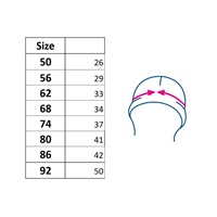 Baby hat with ears New Baby Fairy, size 80/86