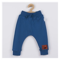 Baby cotton sweatpants Nicol Ivo blue, size 86 (12-18m)