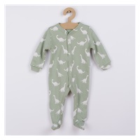 Baby cotton jumpsuit Nicol Ivo green, size 62 (3-6m)
