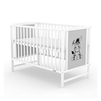 Baby cot New Baby BEA Zebra white-grey