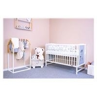 Baby cot New Baby BEA Zebra white-grey