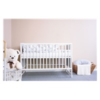 Baby cot New Baby BEA Zebra white-grey