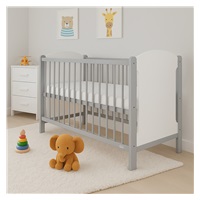 New Baby ELSA cot white-grey