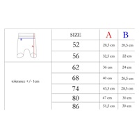 Baby cotton half-socks Nicol Lea, size 62 (3-6m)