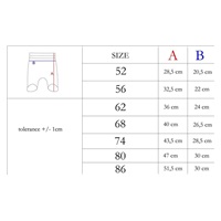 Baby cotton half-socks Nicol Lea, size 68 (4-6m)