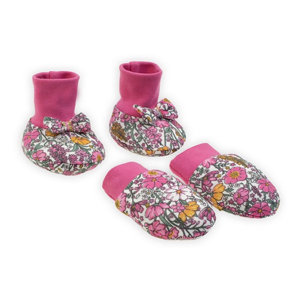 Baby cotton set-caps and gloves Nicol Lea, size Univerzální