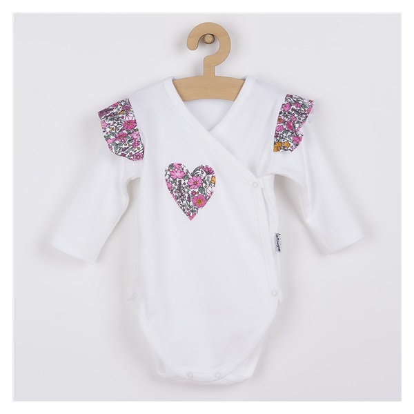 Baby cotton bodysuit with side fastening Nicol Lea, size 56 (0-3m)