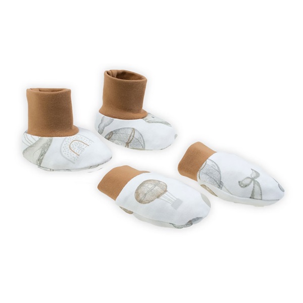 Nicol Miki baby cotton set-caps and gloves, size Univerzální