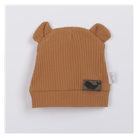Baby cotton cap Nicol Miki brown, size 86 (12-18m)