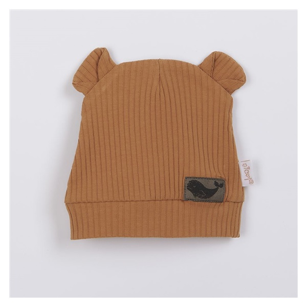 Baby cotton cap Nicol Miki brown, size 86 (12-18m)