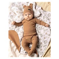 Baby cotton cap Nicol Miki brown, size 86 (12-18m)