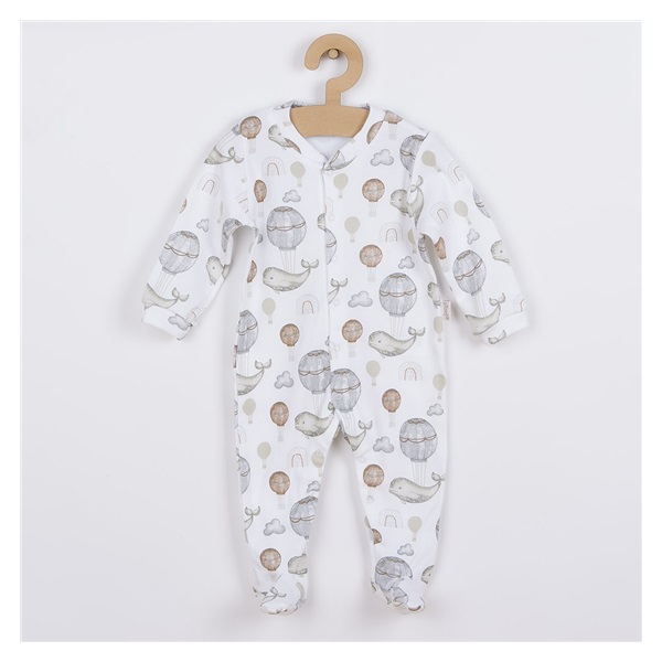 Baby cotton jumpsuit Nicol Miki, size 62 (3-6m)