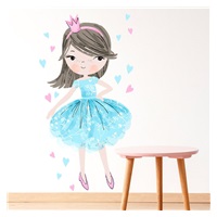 Wall sticker Princess blue