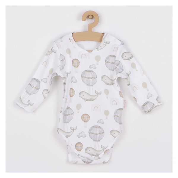 Baby body with long sleeves Nicol Miki, size 80 (9-12m)