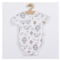 Baby cotton bodysuit with side fastening Nicol Miki, size 56 (0-3m)