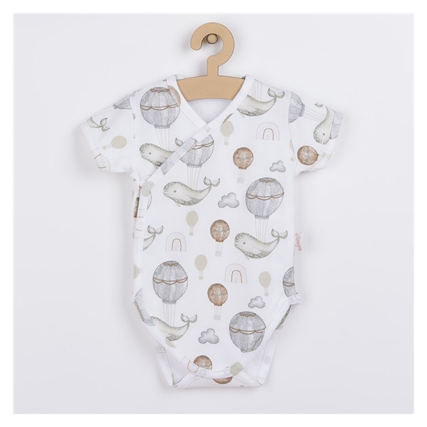 Baby cotton bodysuit with side fastening Nicol Miki, size 62 (3-6m)