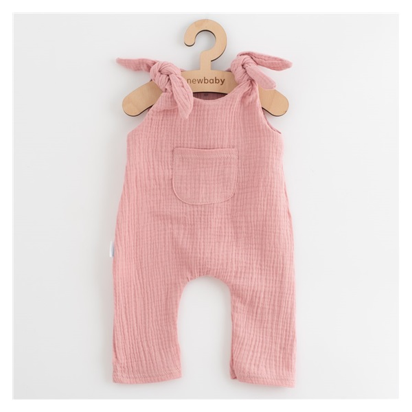 Baby Muslin Laces New Baby Soft Dress Pink, size 68 (4-6m)