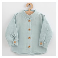 Baby Muslin Shirt New Baby Soft Dress Mint, size 62 (3-6m)