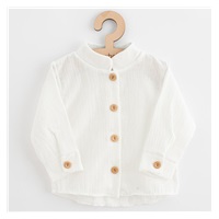 Baby Muslin Shirt New Baby Soft Dress Beige, size 62 (3-6m)