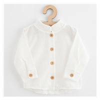 Baby Muslin Shirt New Baby Soft Dress Beige, size 74 (6-9m)