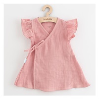 Summer Baby Muslin Dress New Baby Soft Dress Pink, size 80 (9-12m)