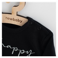 New Baby Be Happy Long Sleeve Cotton Baby Bodysuit, size 62 (3-6m)
