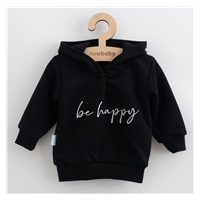 Baby Sweatshirt with Hood New Baby Be Happy, size 62 (3-6m)