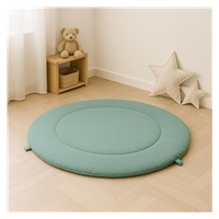 Muslin baby play blanket New Baby green